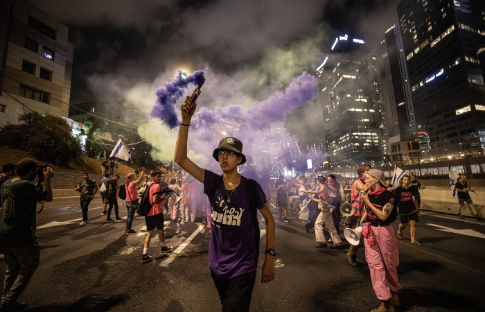 Около 180 тыс. человек вышли на акцию против юридической реформы в Израиле