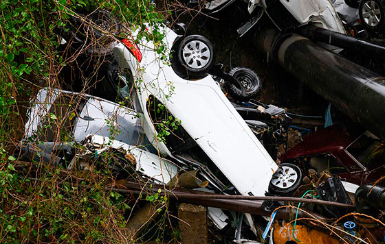 Последствия ливня в Сочи