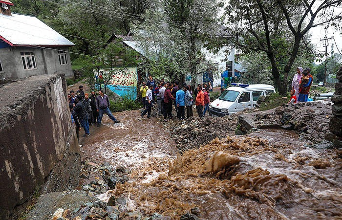 Наводнения произошли в ряде регионов Индии из-за проливных дождей