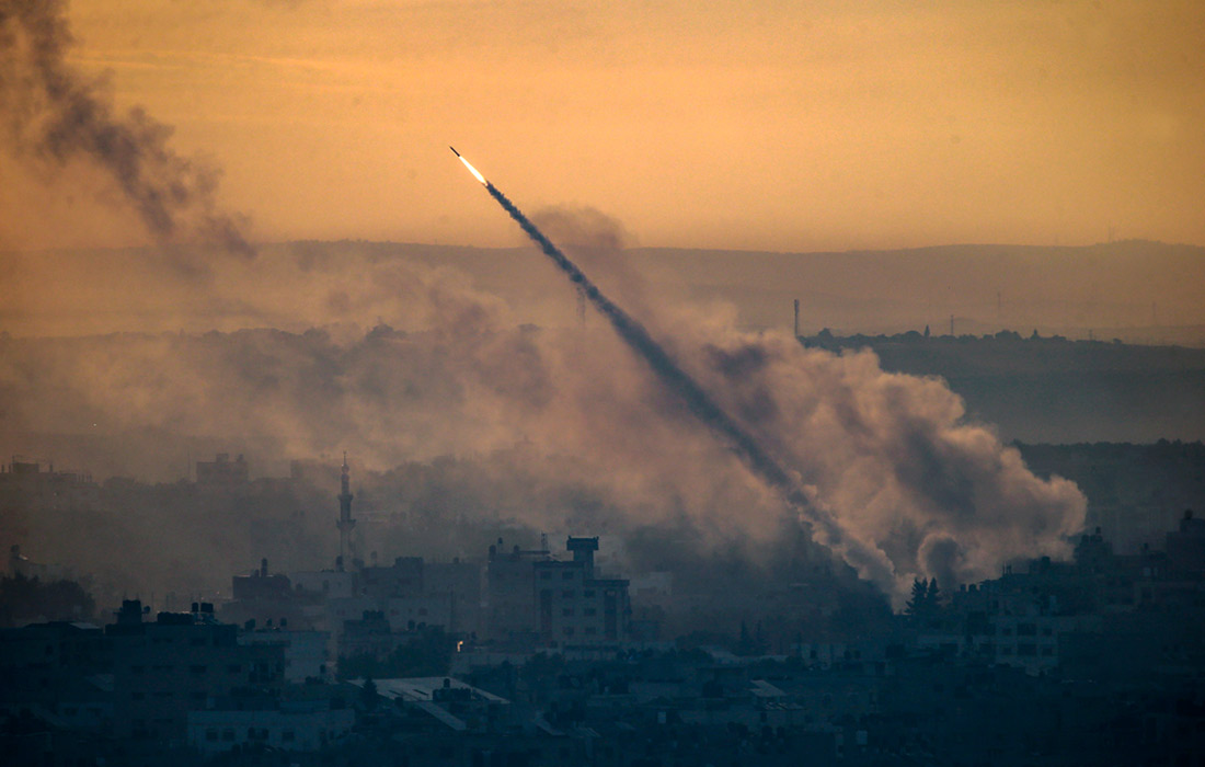 Ракета, выпущенная в сторону Израиля
