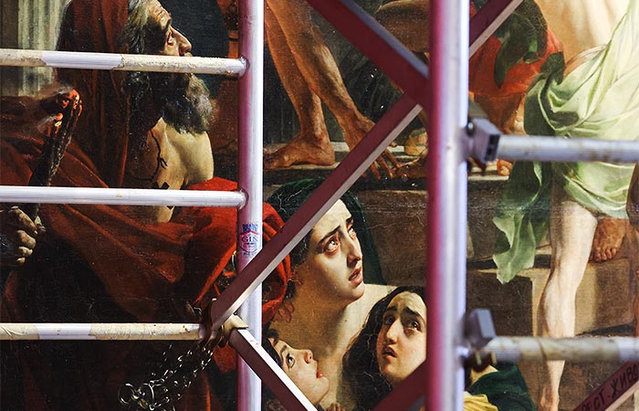 "Последний день Помпеи" Брюллова комплексно отреставрируют впервые за 200 лет