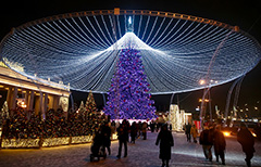 В России в новогодних праздниках приняли участие более 2,1 млн человек