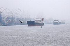 В морских портах Ростовской области из-за льда ограничили судоходство