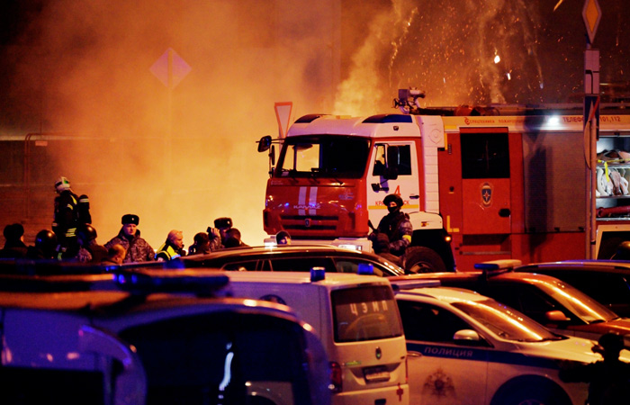 Пожар в Crocus City Hall локализован на 12,9 тыс. кв. м