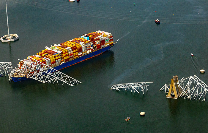 Восстановление рухнувшего моста в Балтиморе может стоить  от $400 млн до $1 млрд