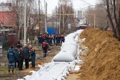 Вода в Тоболе у Кургана поднялась за четыре часа на 28 см