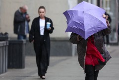 Дожди и ветер ожидаются в Москве