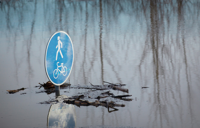 В Кургане вода в Тоболе поднялась до 943 см