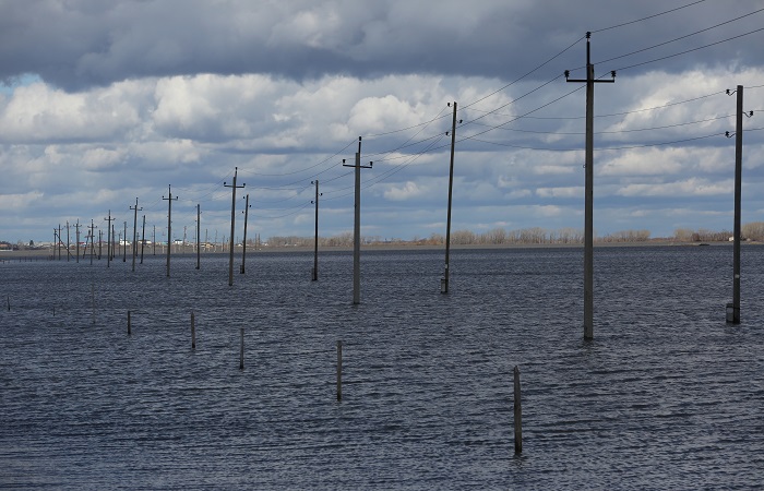Уровень воды в реке в тюменском Ишиме за сутки снизился на 11 см