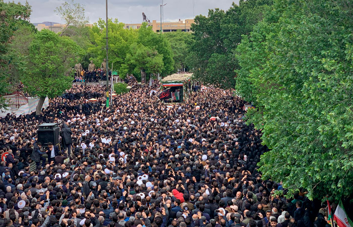 В Тебризе началось прощание с погибшим президентом Ирана Раиси