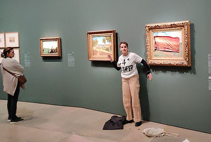 Атака на картину "Маки"