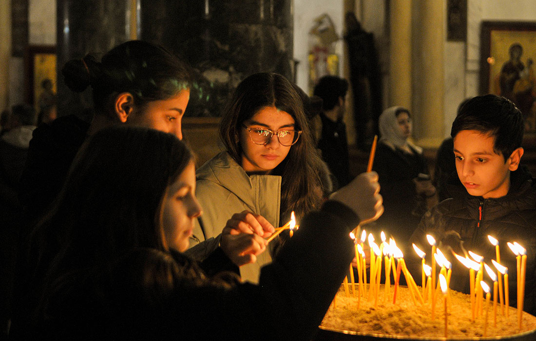 Грузия. Тбилиси. В храме Сиони