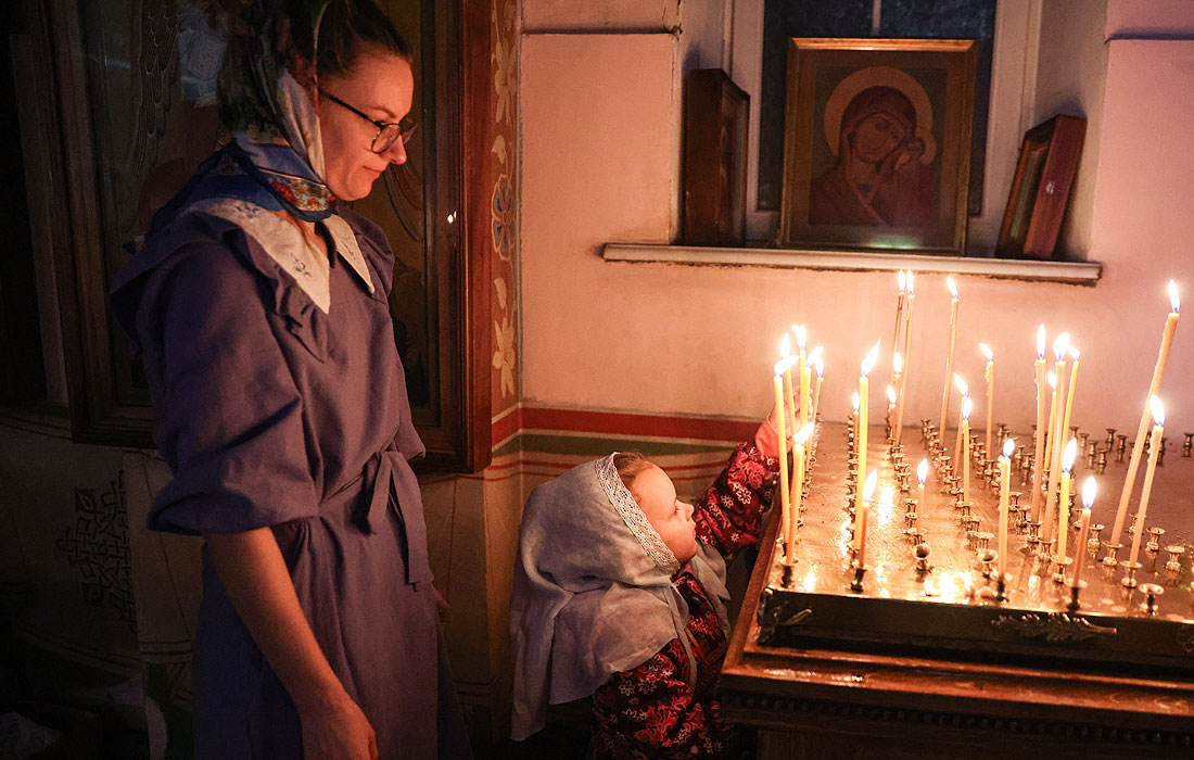 Чечня. Грозный. В храме Архангела Михаила