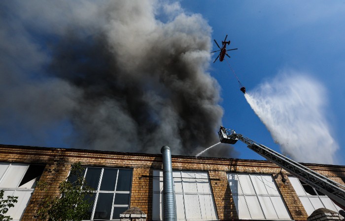Пожар на Бережковской набережной Москвы локализован
