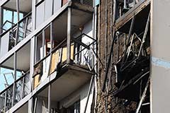 В Раменском жить в квартирах сильно поврежденных этажей можно будет через несколько месяцев