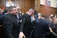 В сербском парламенте подрались члены правящей партии и оппозиции