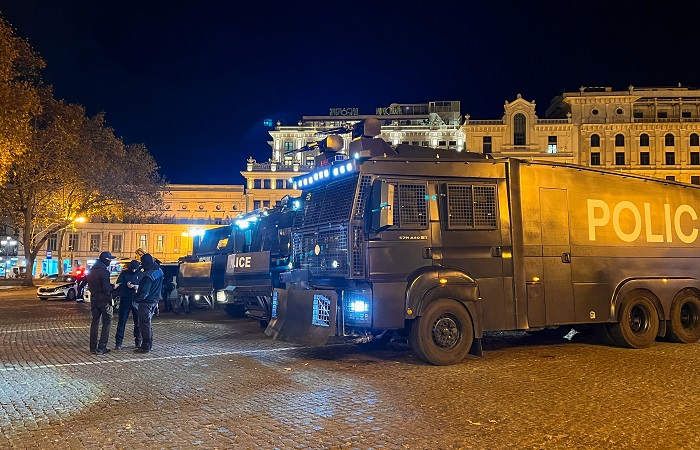 В центр Тбилиси прибыл спецназ МВД