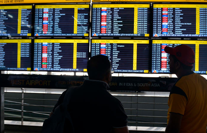 В Индии отменены более 200 авиарейсов, 18 аэропортов временно закрыты
