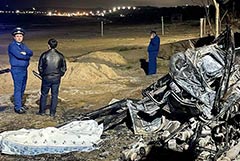 Число погибших в результате крушения вертолета в Дагестане увеличилось до пяти