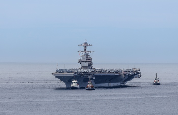 Авианосец ВМС США "Джеральд Форд" вернулся на патрулирование в Карибское море