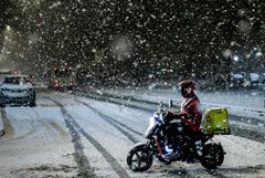 Путин потребовал от регионов разобраться с движением курьеров по улицам