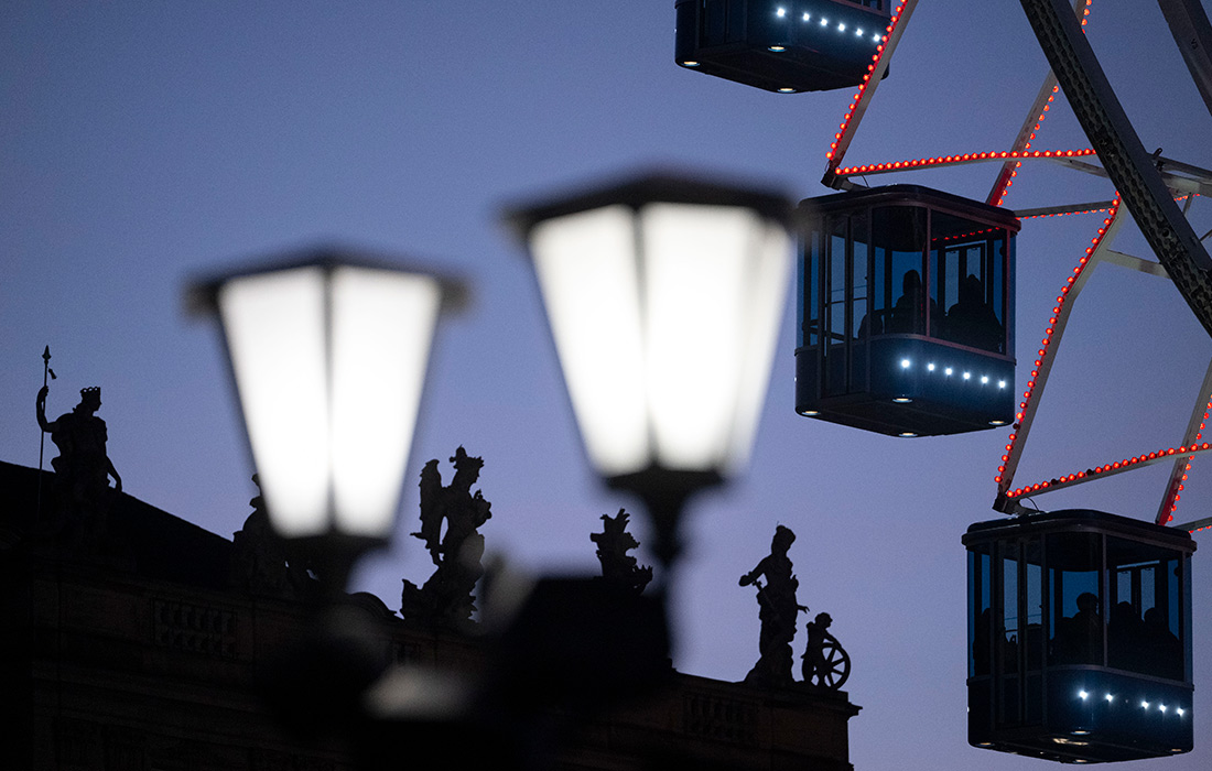 Колесо обозрения в немецком Штутгарте