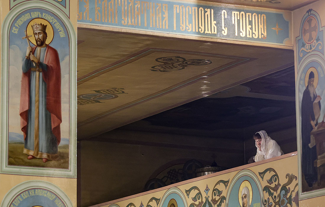 В Вознесенском кафедральном соборе в Новосибирске