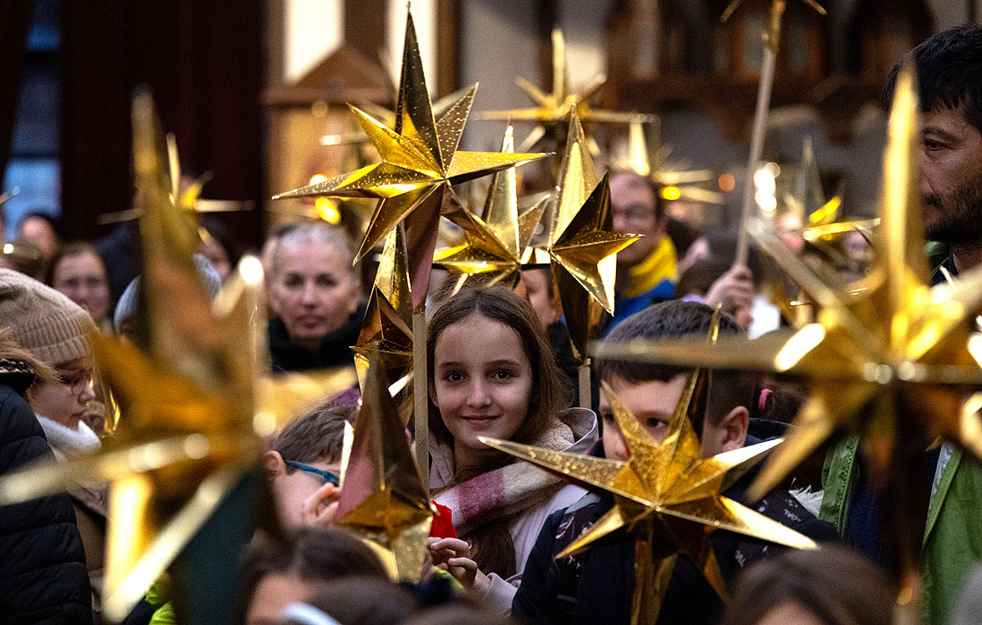 В Центральной православной церкви Святого Климента в Скопье в Северной Македонии