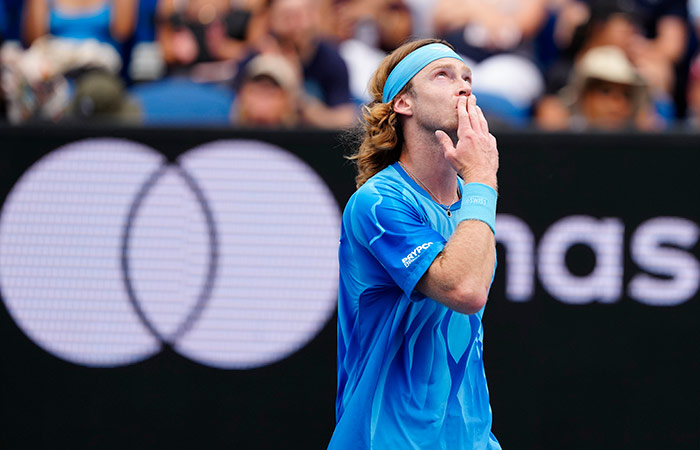 Андрей Рублев победил в первом круге Australian Open