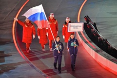 Российская делегация прошла с флагом РФ на церемонии открытия Паралимпиады