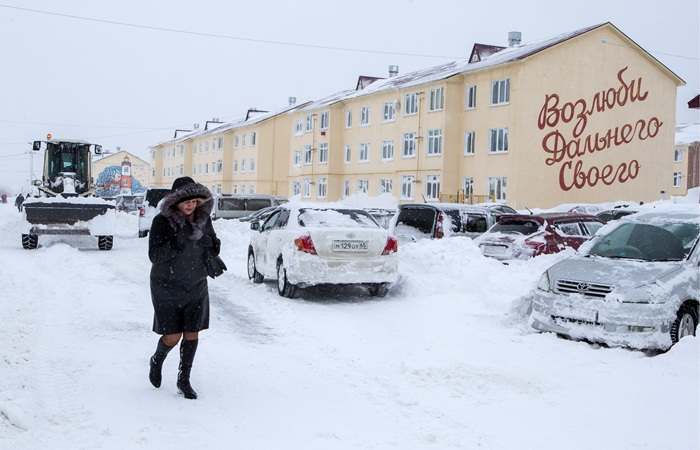 Юг Сахалина оказался во власти снежного циклона