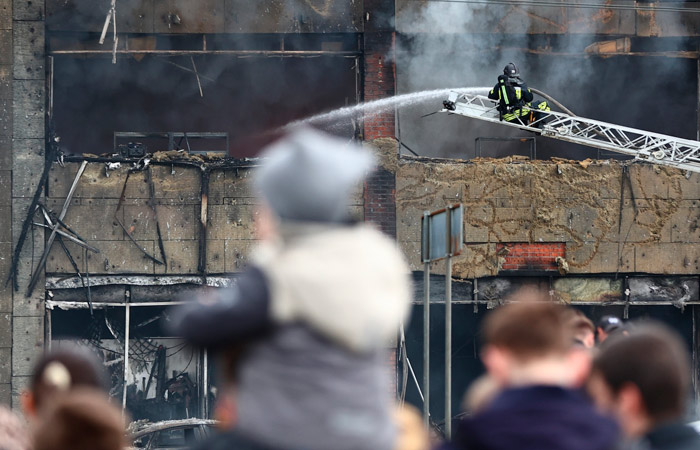 Пожар в торговом центре в Калининграде полностью потушен