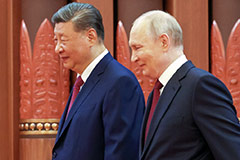 Путин и Си Цзиньпин проводят встречу за чашкой чая