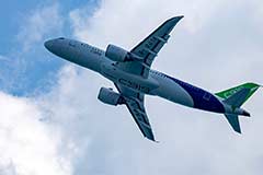 Китайский пассажирский самолет C919 впервые выполнил международный рейс