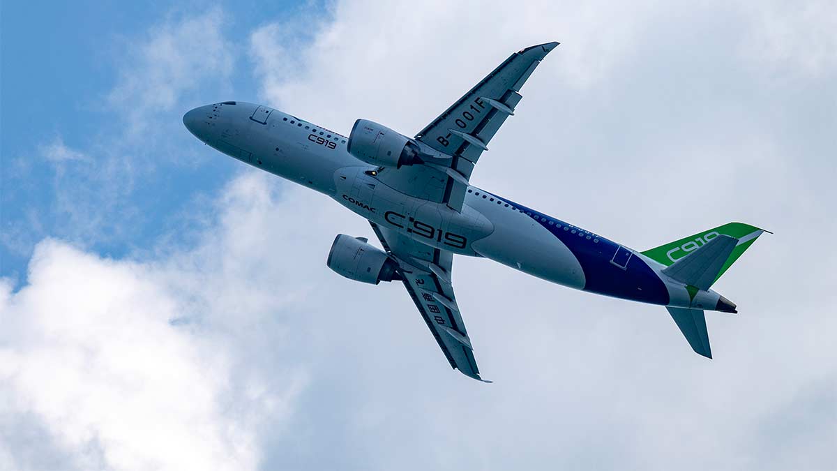 Китайский пассажирский самолет C919 впервые выполнил международный рейс