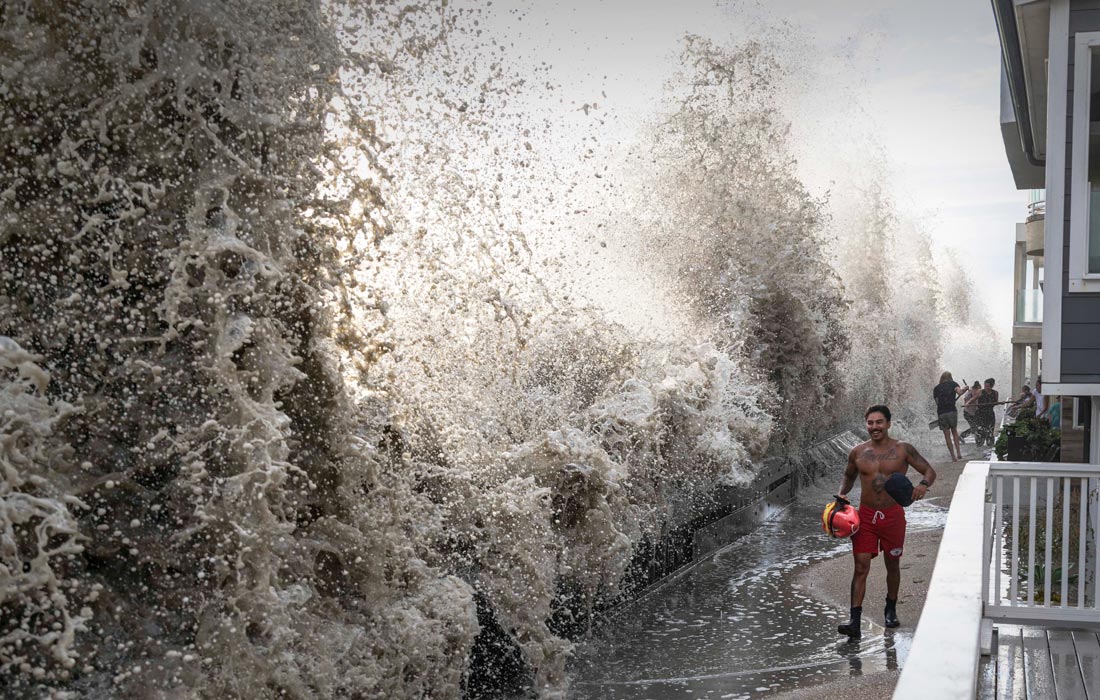 Шторм "Мари" в Южной Калифорнии