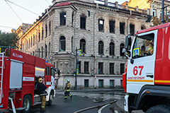 Причиной пожара в особняке Миллера могло быть нарушение при сварке
