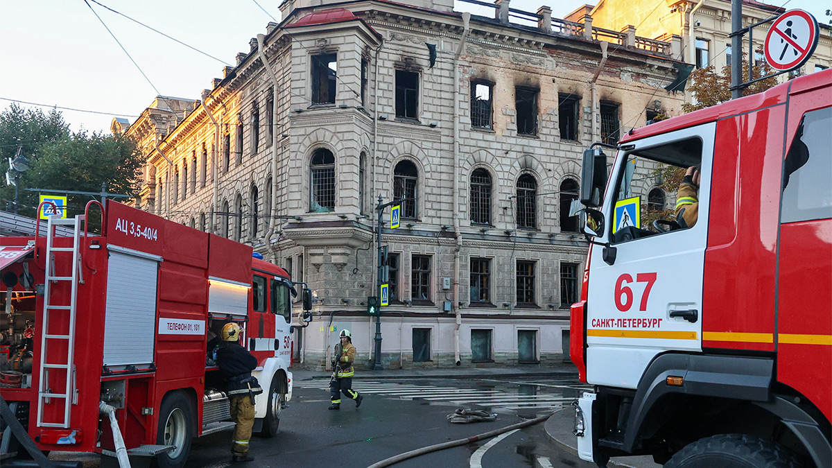 Причиной пожара в особняке Миллера могло быть нарушение при сварке